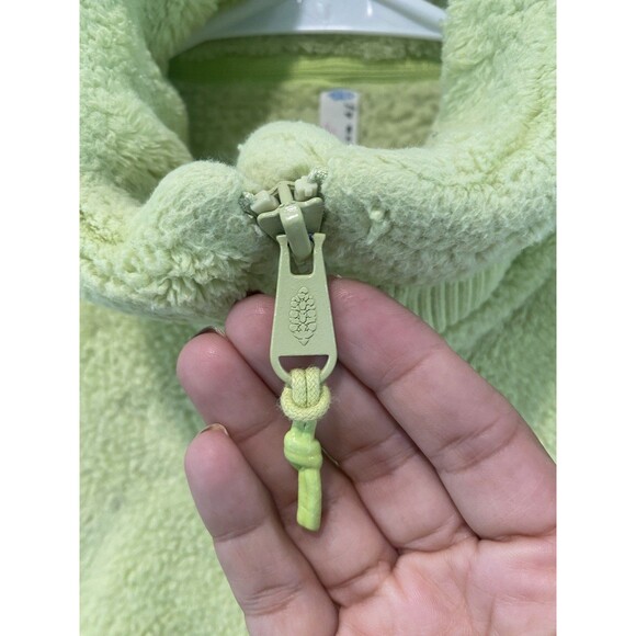 Free People Movement Nantucket Fleece Fullzip Jacket Celery Juice Sz XS - Picture 5 of 8